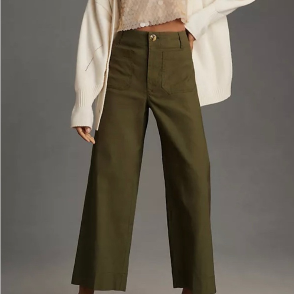 NWOT Anthropologie Maeve Collette Pants 26P in Holly